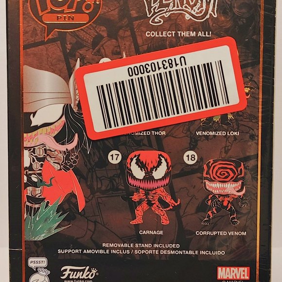 Funko POP! Pins: Marvel Venomized Thor Enamel Pin - Picture 3 of 3